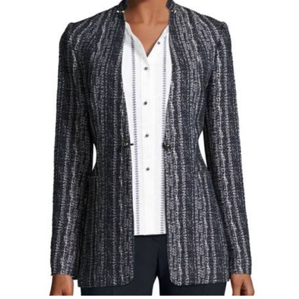 NWT Elie Tahari Bonnie Tweed Blazer Jacket Size 4